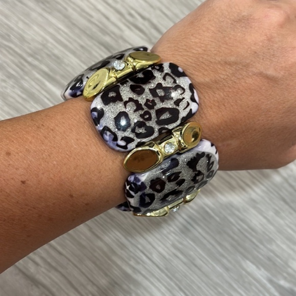 Leopard Animal Print Costume Chunky Bracelet Women’s Fashion Jewelry Boho